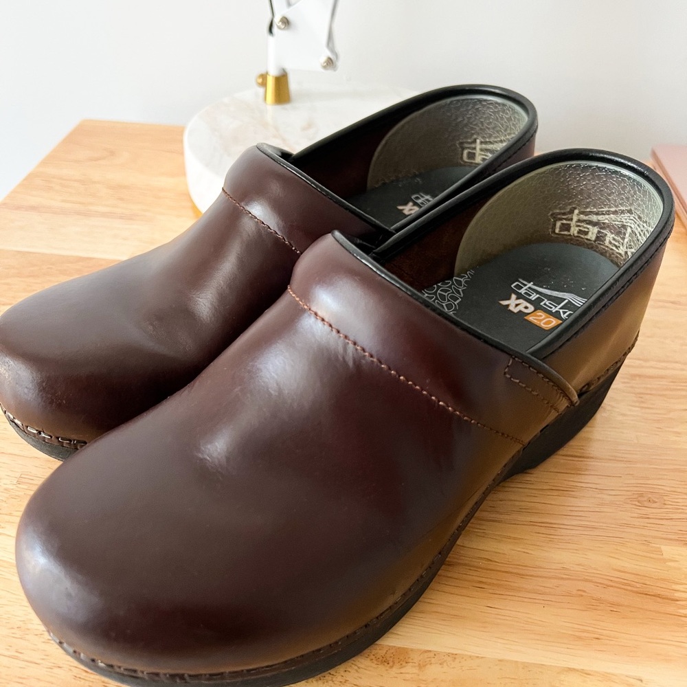 Dansko Cordovan Cabrio Leather Clogs